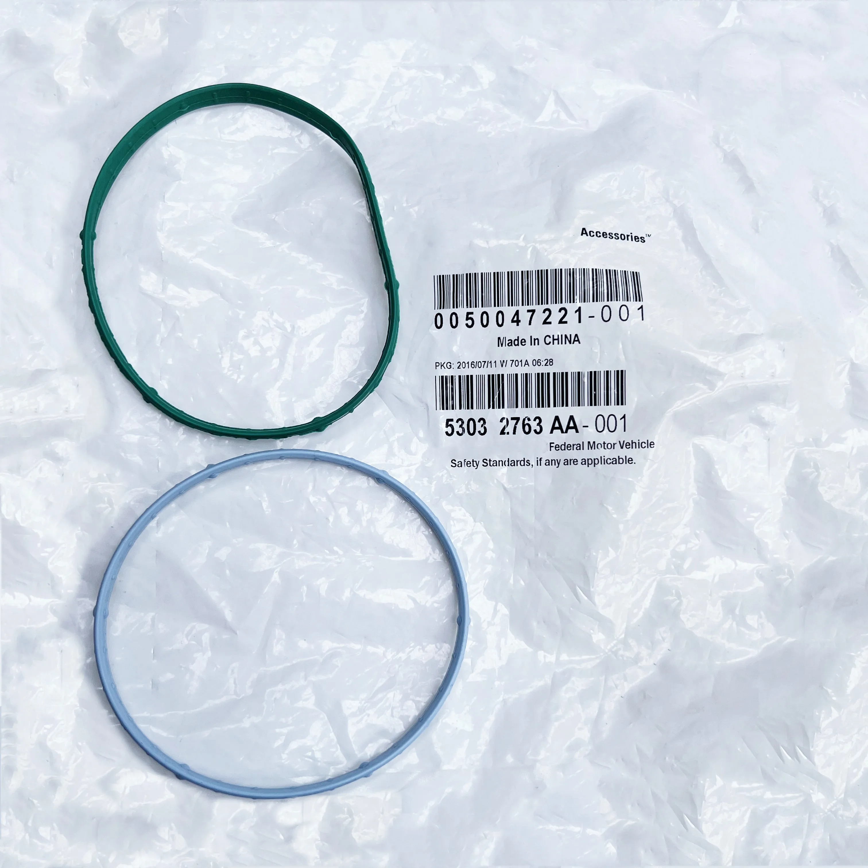 Throttle Body Sealing Ring 53032763AA, 5281822AA Suitable For: 3.0L,LX300C  Wrangler, Grand Cherokee, Dodge Coolway