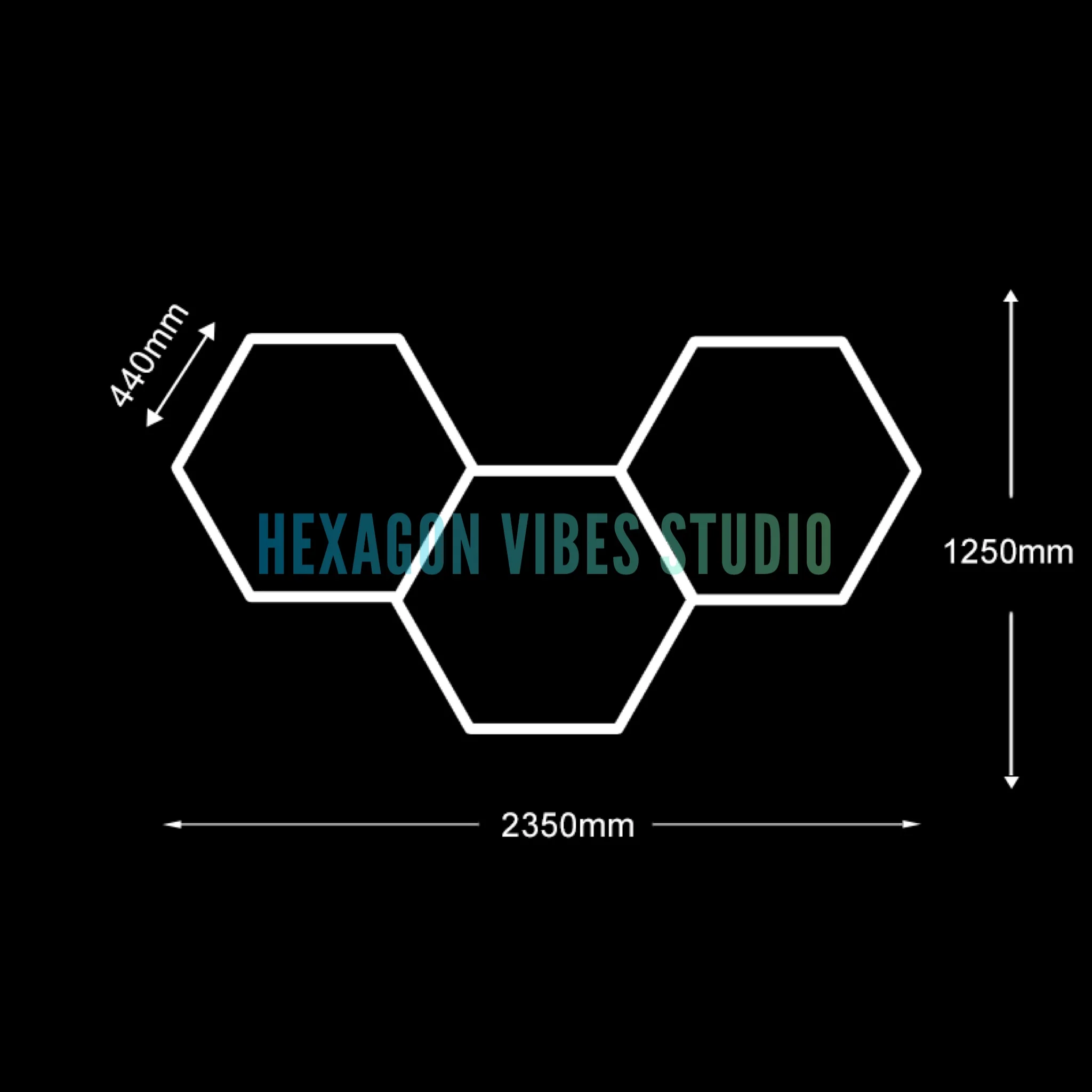 Garage Hexagon LED-licht 50000H 6500K Ultra helder voor Home Gym Kapperszaak Auto Detaillering Bar Kelder Workshop Plafondverlichting