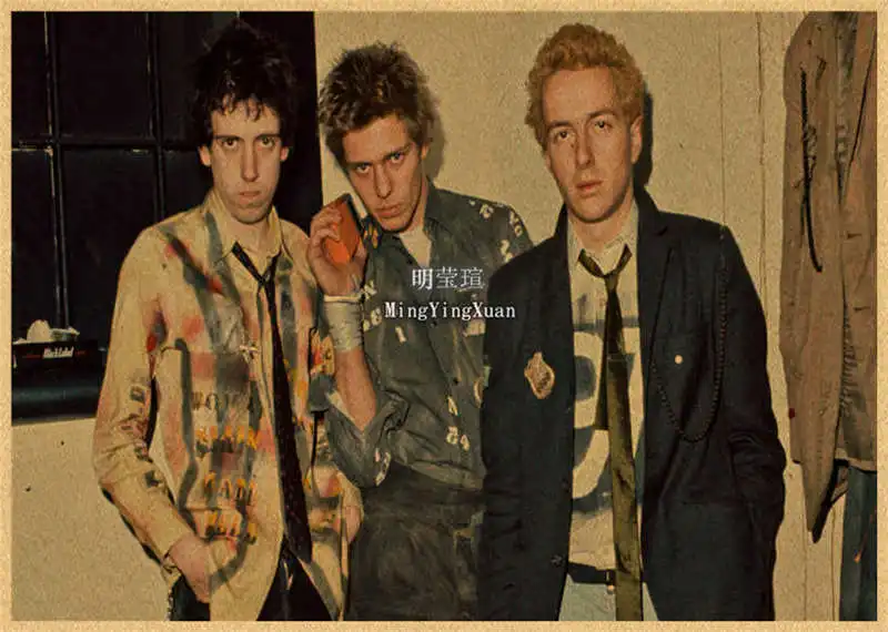 The Clash ROCK Prints Kraft Paper Posters Vintage Home Room Bar Cafe Music Club Decor Aesthetic Art Wall Painting gift