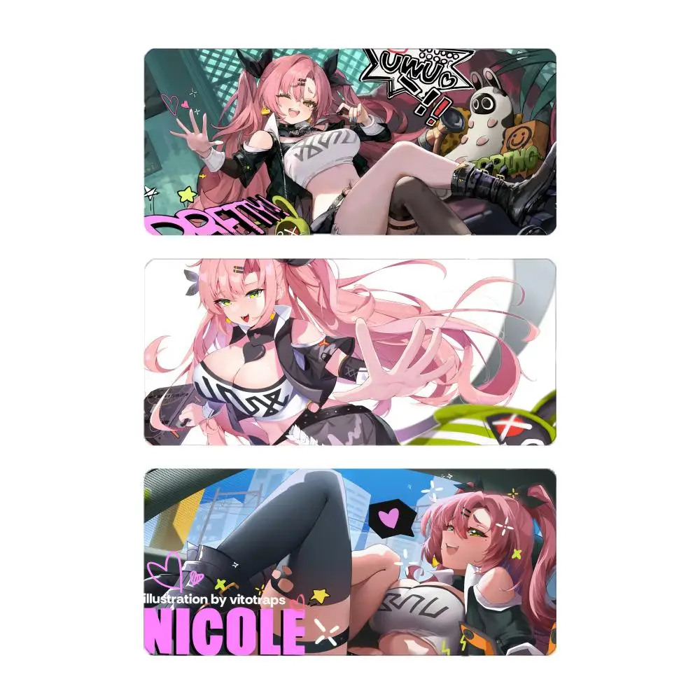 GameCharacter Cool Zenless Zone Zero Nicole Demara Mouse Pad Mousepad Large Gaming LockEdge Thickened PC Table Desk Mat