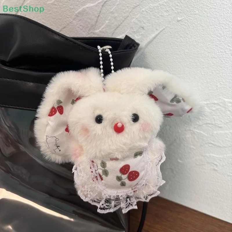 

♥ ♥ ♥ Милый маленький кролик, плюшевая игрушка, брелок, подвеска на рюкзак