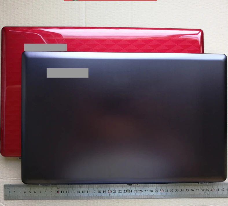 

New laptop Top case base lcd back cover for lenovo ideapad Z580 Z585 grey /red