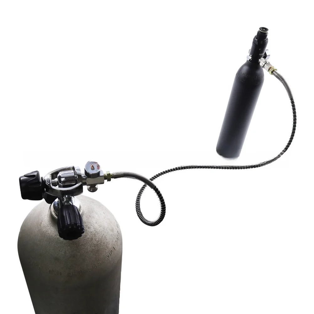G5/8 DIN Interface Diving Converter for Oxygen Cylinder Applications Including Leak Detection and Pressure Stabilization Testing