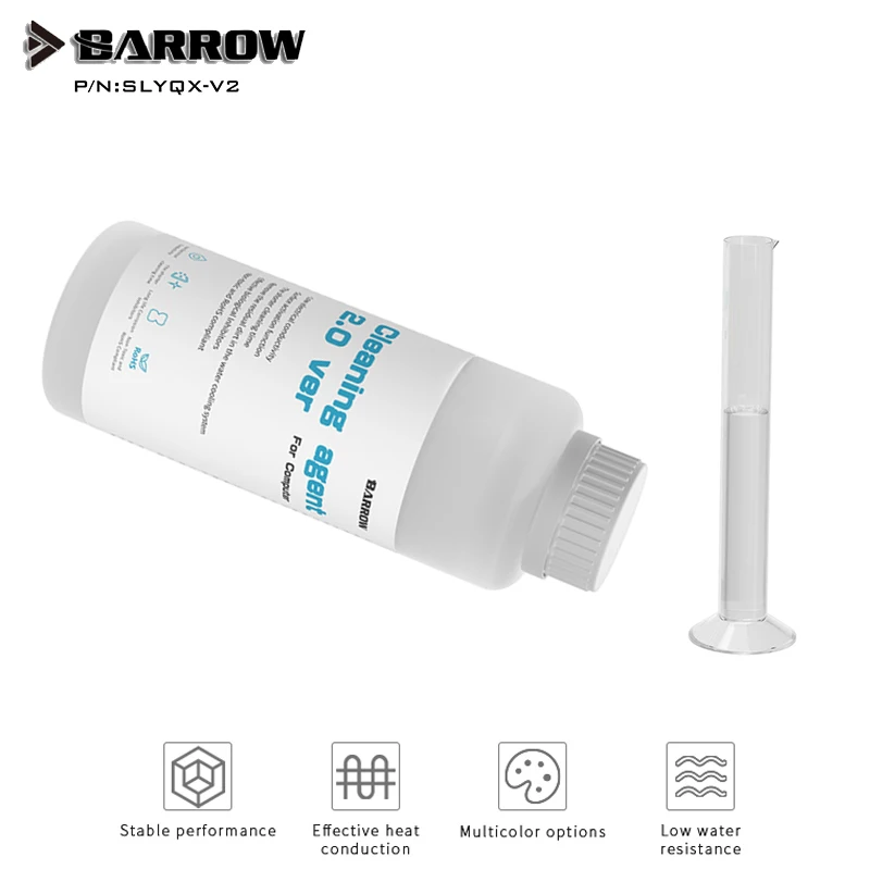 

Barrow PC Water Cooling Cold Liquid Liquor Transparent Non-conductive Thermal Conductive Liquid Thermal Fluid 473ML,SLYQX-V2