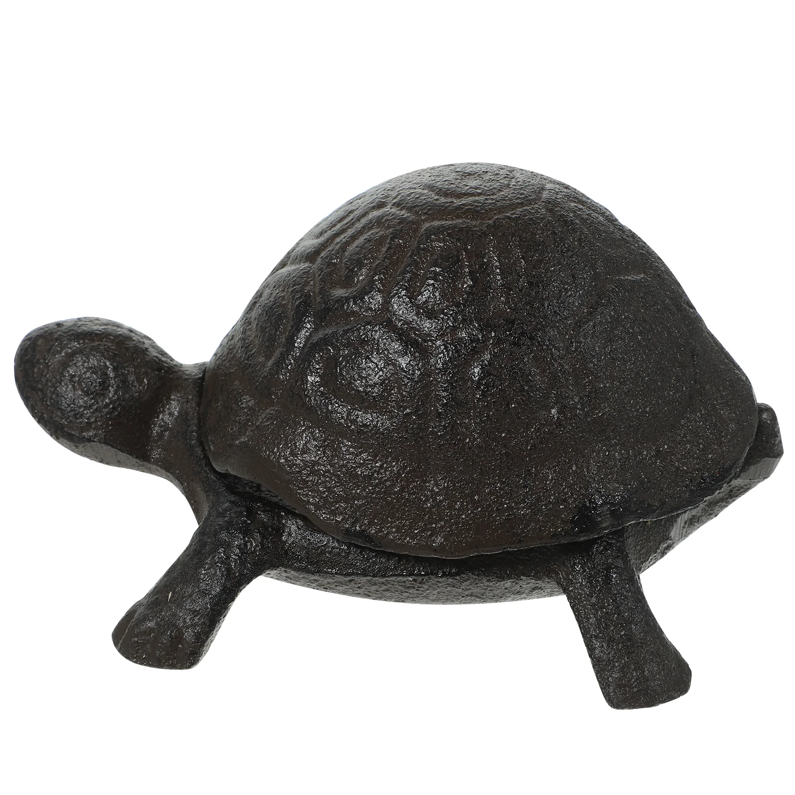 

Keychain Fob Cast Iron Turtle Ornament Garden Hider Simulated Appearance Holder for outside Outdoor