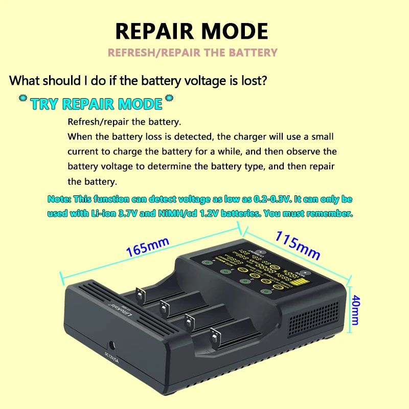 LiitoKala Lii-600 Lii-500 Lii-500S Lii-M4 Lii-M4S LCD 3.7V 1.2V 18650 26650 16340 14500 18500 20700B Battery Charger