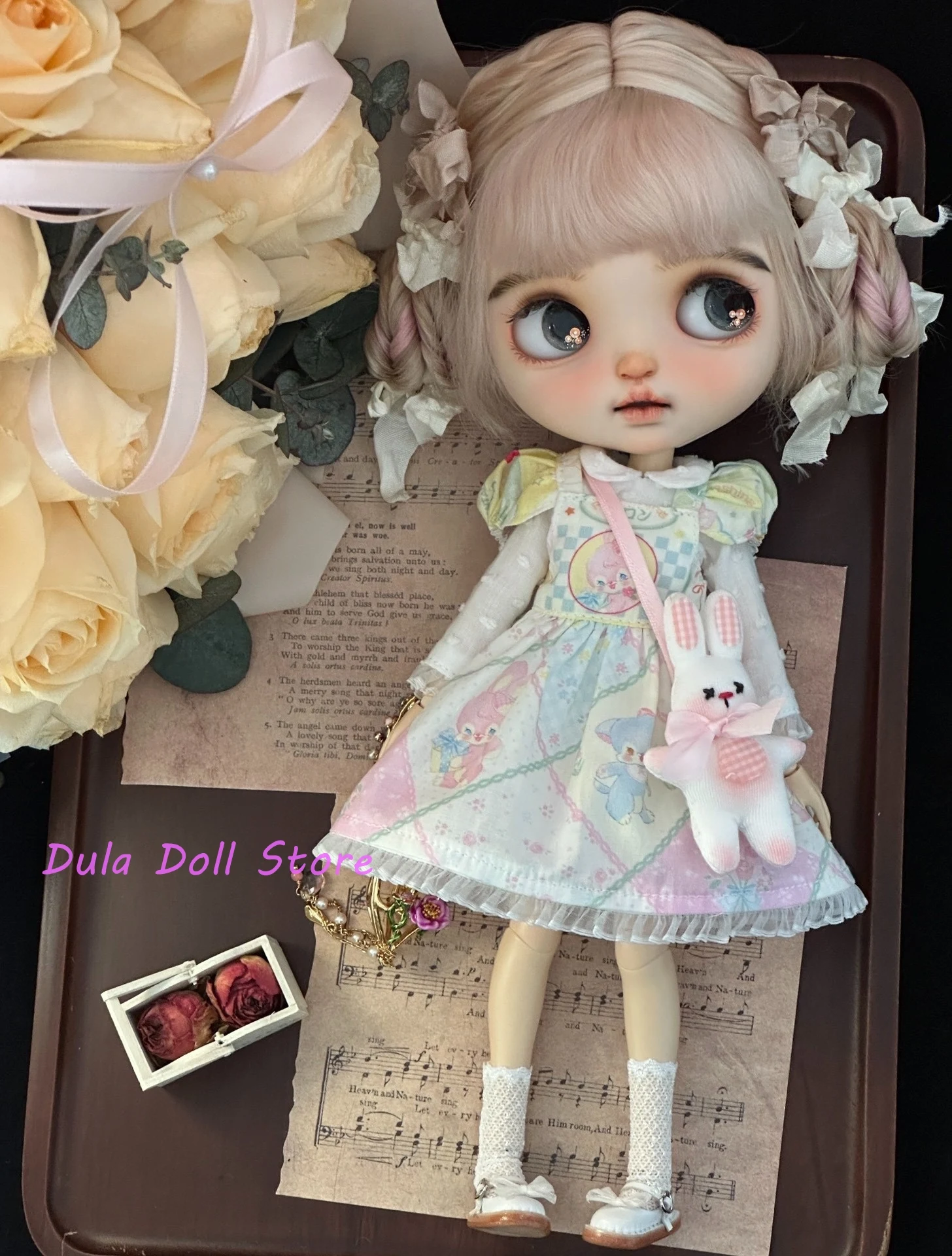 

Dula Doll Clothes Cute Bunny Paradise Set for Blythe Landoudou Landazz ob24 ob22 Azone Licca ICY Doll