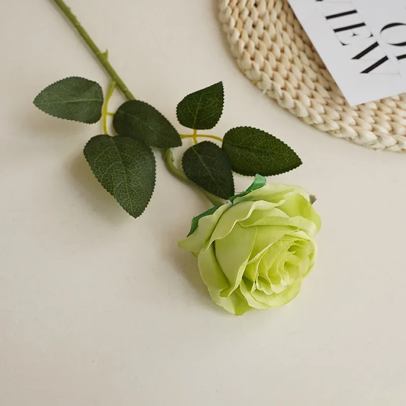 DIA 8CM Artificial Roses Valentine\'s Day Plastic Juana Flower Bouquet Wedding Decoration Living Room Dining Table Ornament Roses