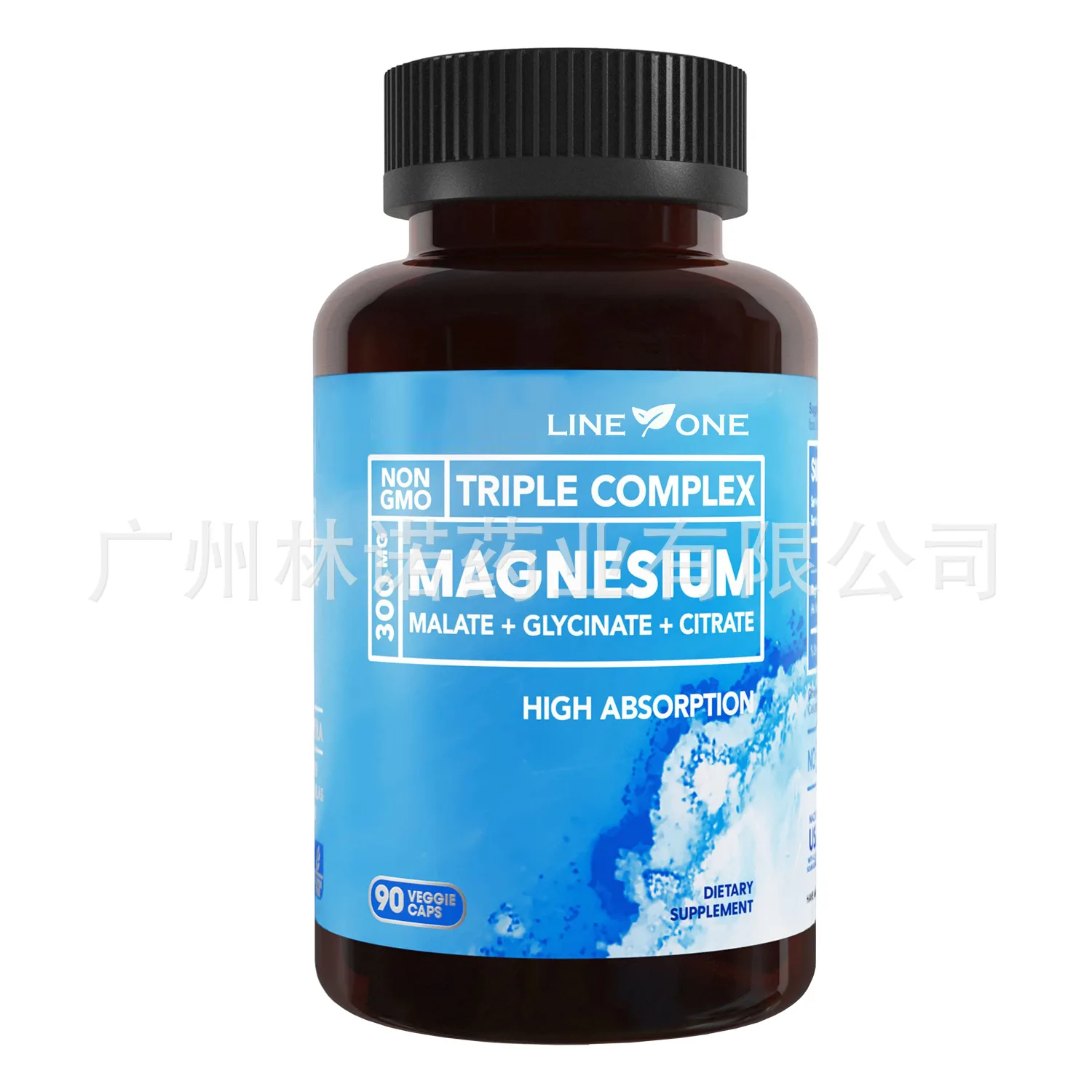 

90capsules Triple Magnesium Complex 300mg,90 Veggie Capsules