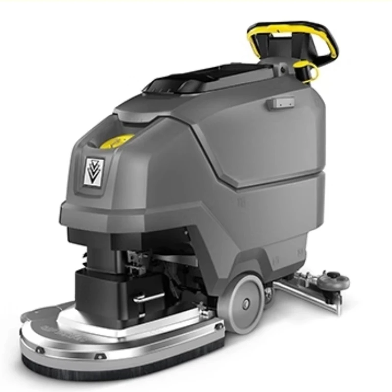 Commercial Factory Workshop Supermarket Hand-push Wireless Brush Floor Scrubbing Machine