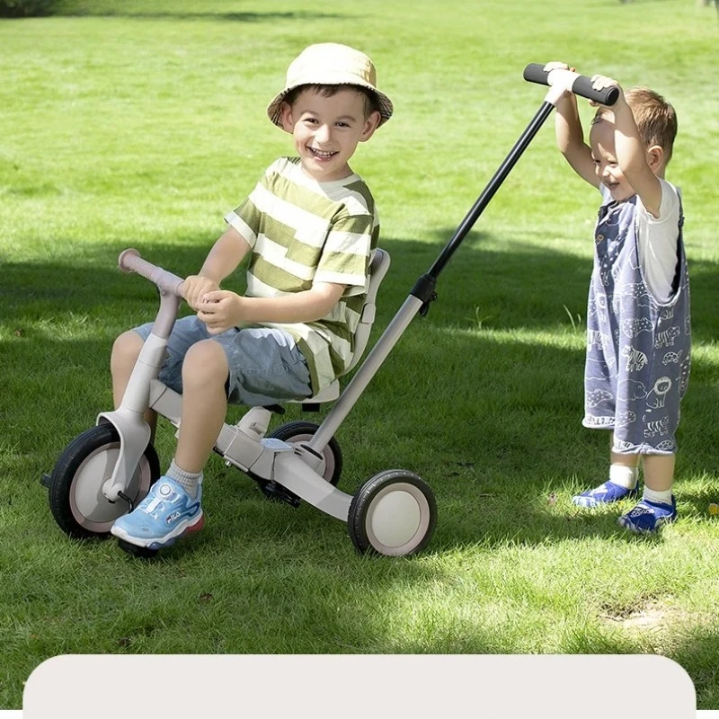 2026 New Children's Tricycle Bicycle Multi-function Trolley Baby Balance Car Scooter Three-in-one Baby Stroller