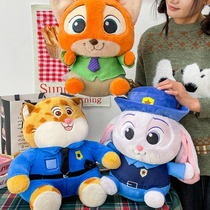 

Мягкая плюшевая игрушка Zootopia Kawaii: Джуди, Ник, Флэш – милые мультяшные персонажи (лисица, кролик), аниме-животные, подарки на день рождения для девушки