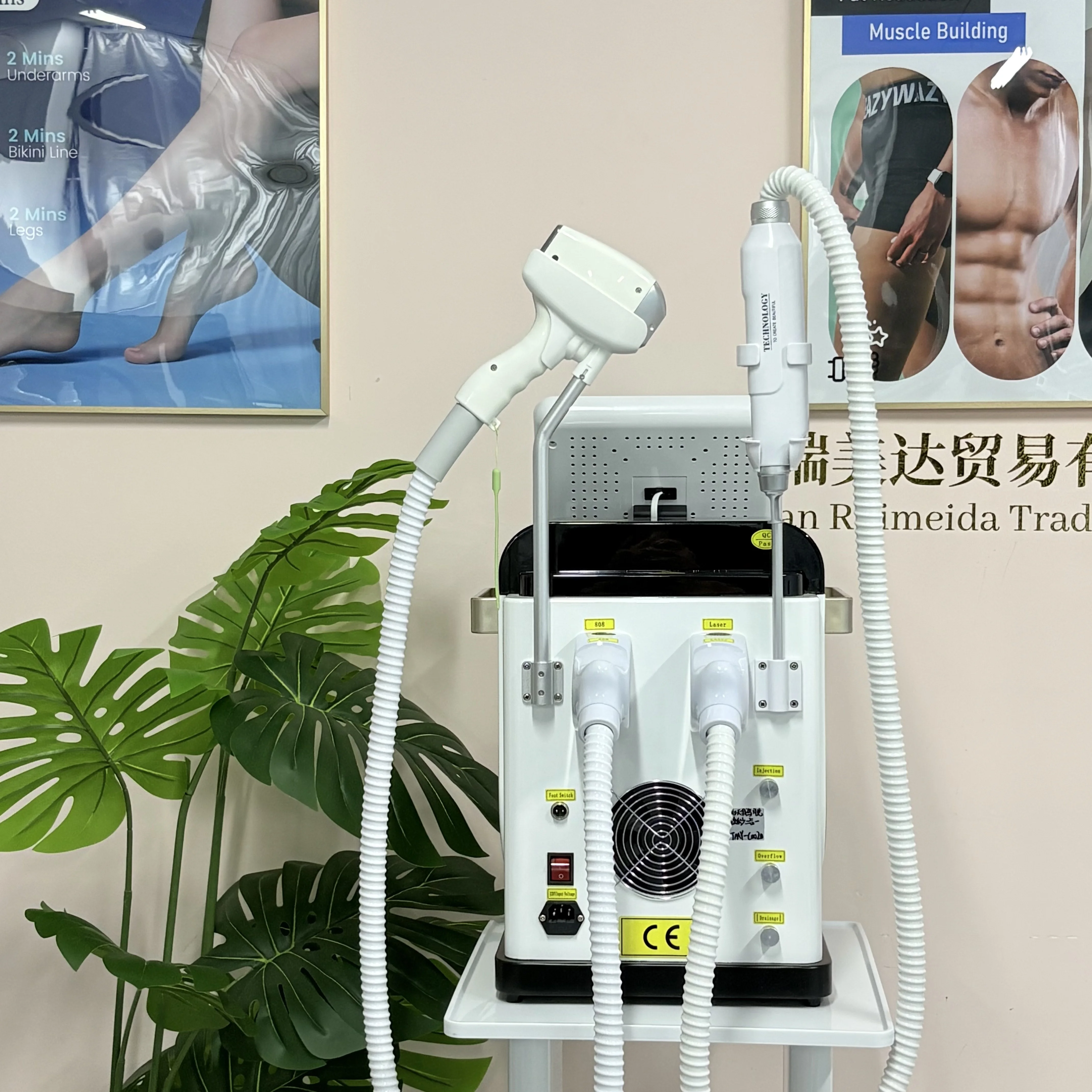Two-in-One Diode Laser Hair Re - огляд і ціна Diode Laser Hair Removal 808Nm 755Nm 1064Nm