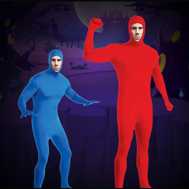 Tuta intera Zentai per bambini e adulti, tuta in Nylon LICRA Slim Second Skin, tuta da ballo novità, costumi Cosplay