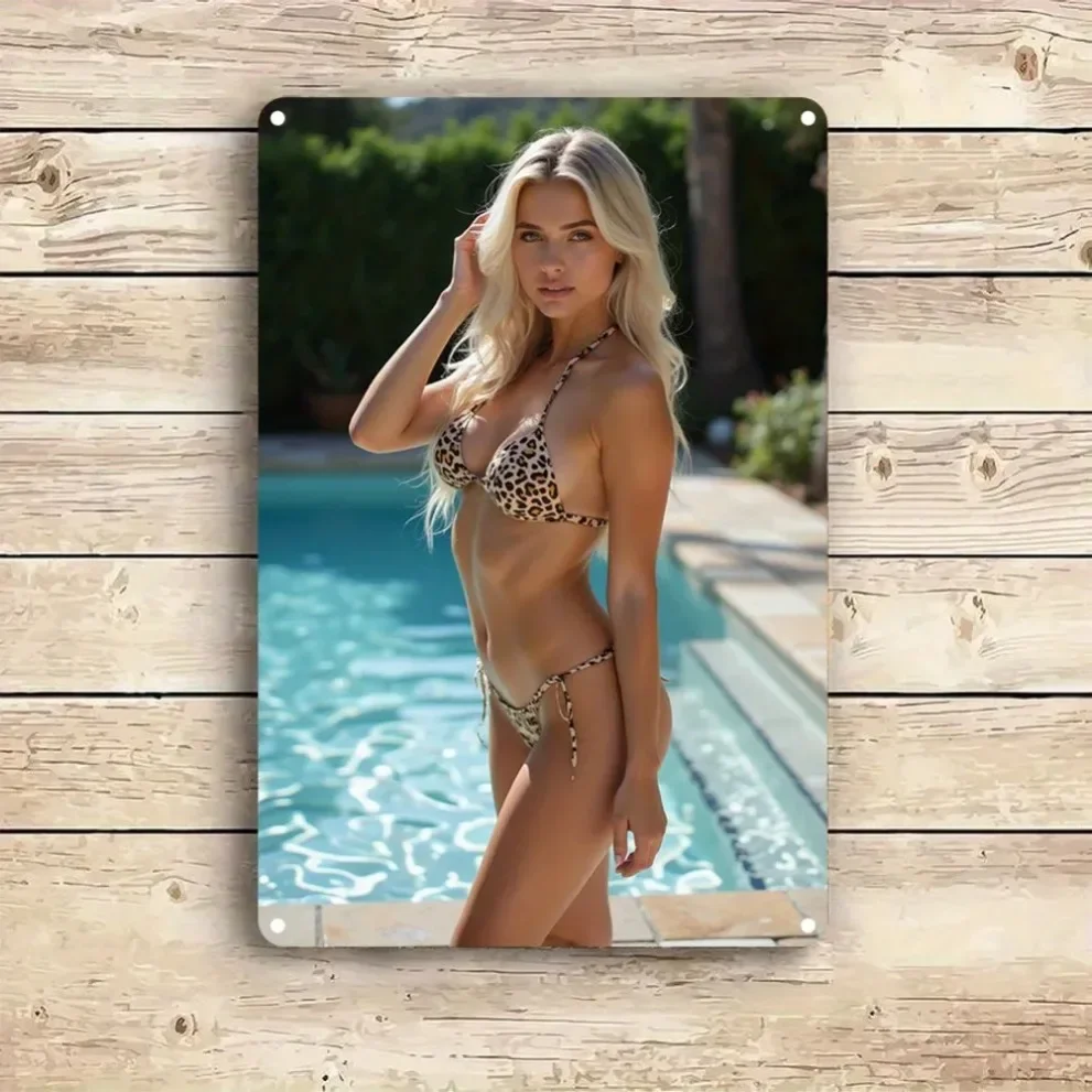 ملصق فني جداري عتيق من الألومنيوم، هدية ديكور الغرفة، ديكور حائط معدني ثنائي الأبعاد