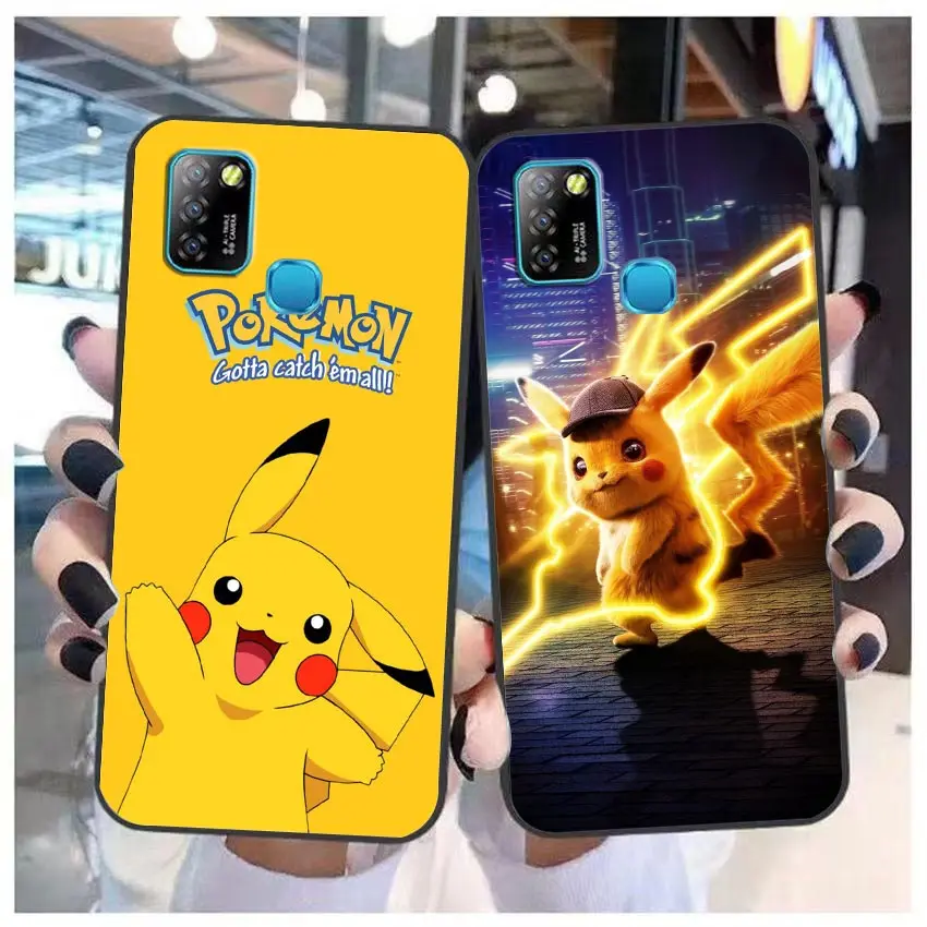 P-Pokemon P-Pikachu Phone Case For Infinix CAMON 19 16 ZERO 30 X NEO 20 8 POVA 5 4 2 NOTE 30 12 G96 11 10 8 Case Funda Shell