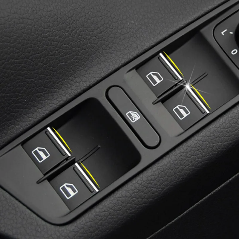 for Volkswagen VW Tiguan 2018-2020 Golf 7 MK7 7.5 2013 - 2019  Windows Lifter Button Switch Knob Cover Trim Car Accessories - view 2