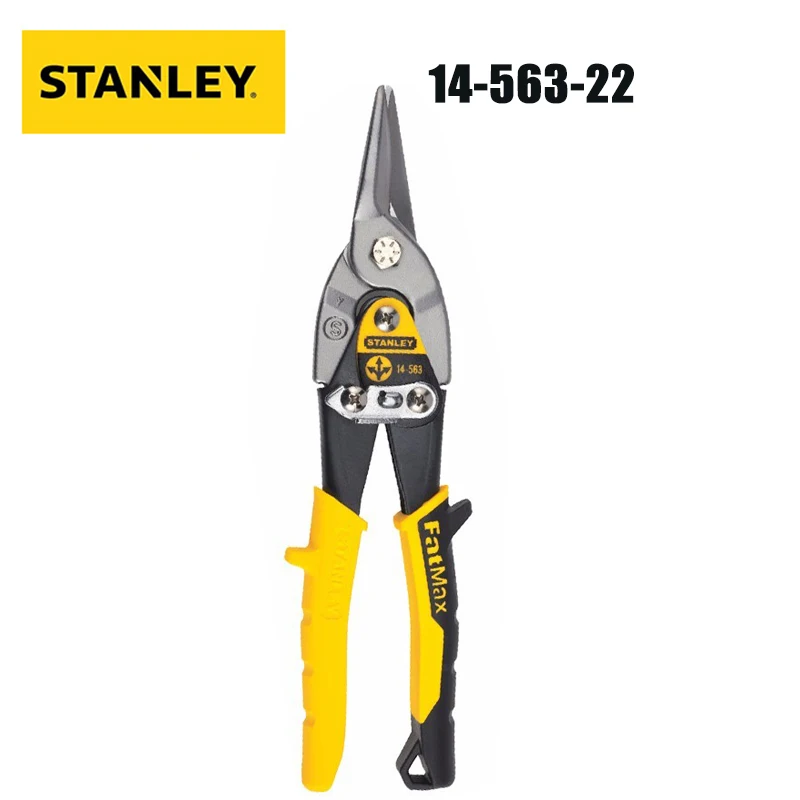 

Stanley 14-563-22 Aviation Scissors Stainless Steel Sheet Iron Industrial Grade Wire Mesh Cutting Iron