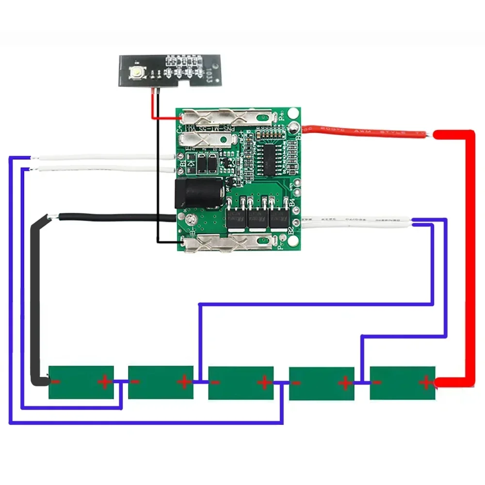 Li-ion Battery Case Box Protection Circuit Board PCB for Lomvum Zhipu Hongsong Jingmi No Original For Makita Lithium Ion Battery