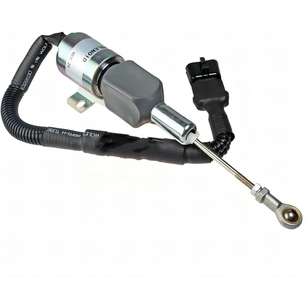 

24V 504017345 113483 Fuel Shut Off Solenoid Valve F4BE0684M 1223.3594.30 for Kobelco Excavator E215 for New Holland WX200 for Ca