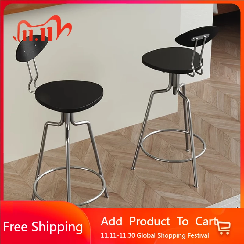 Sedia da bar moderna nordica creativa insolita comoda sedia minimalista per adulti campeggio all'aperto Taburete Alto mobili unici