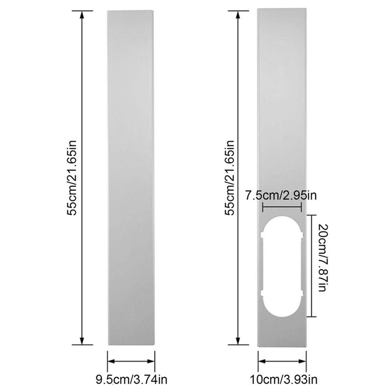 AB15-Exhaust Hose Adapter Kit For Portable Air Conditioner,Adjustable Window Sealing Plate Window Slide Kit,Air Vent Kit