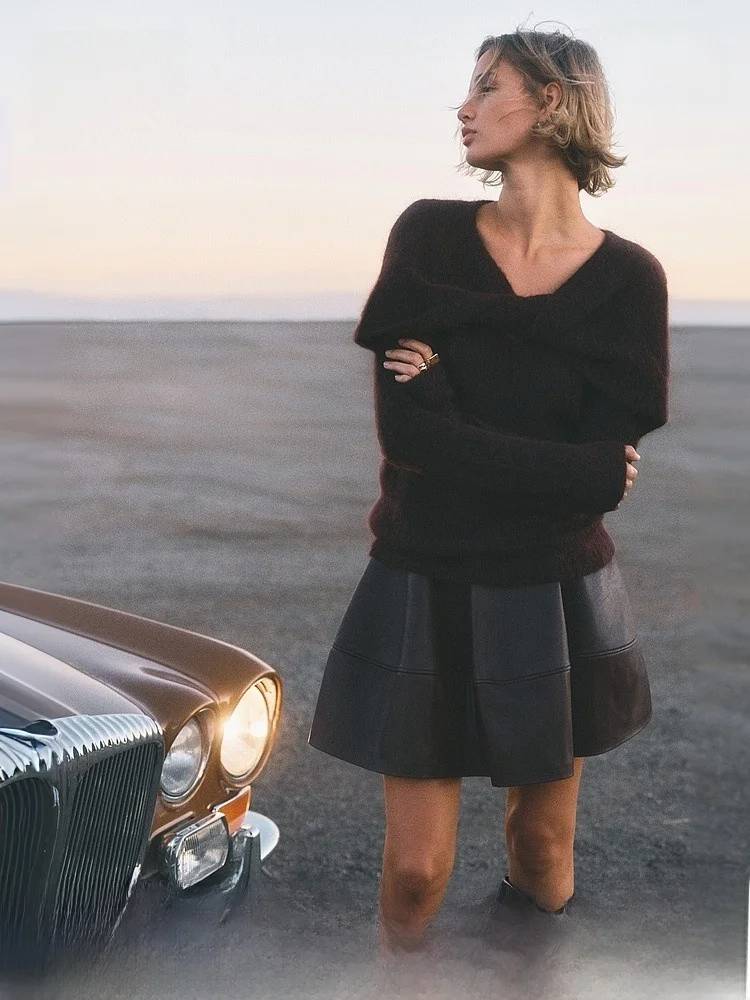 Red Knitted Sweater…