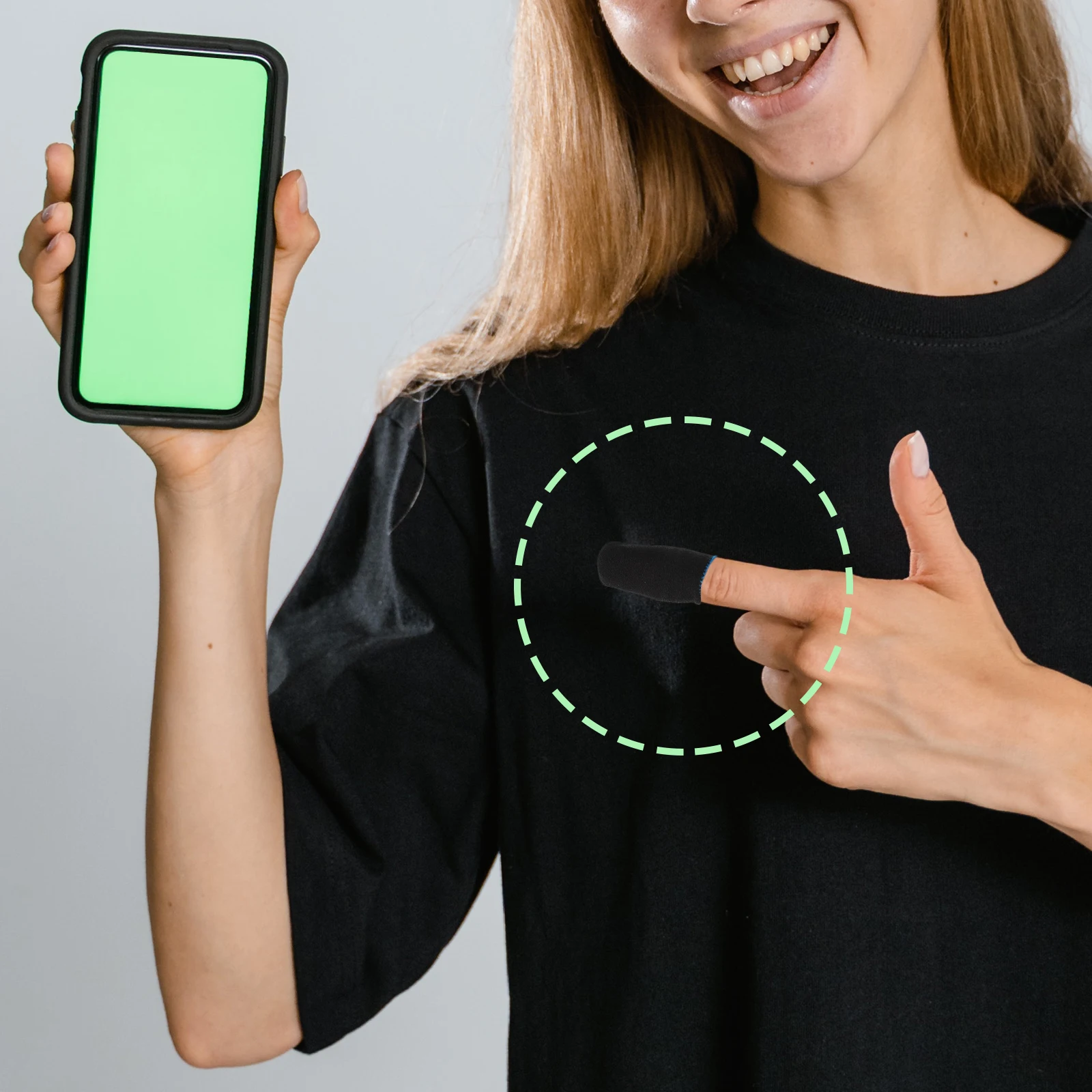 

10Pairs Touch Screen Finger Covers Premium Gaming Finger Sleeves Sweat-Resistant Non-Slip for Phone Game Play Smooth