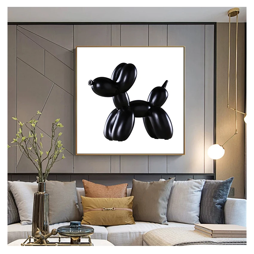 Bathroom Wall Decor Toilet Sign Popart Prints Home Decoration Contemporary Art Picture Canvas Balloon loveDog Modern Poster