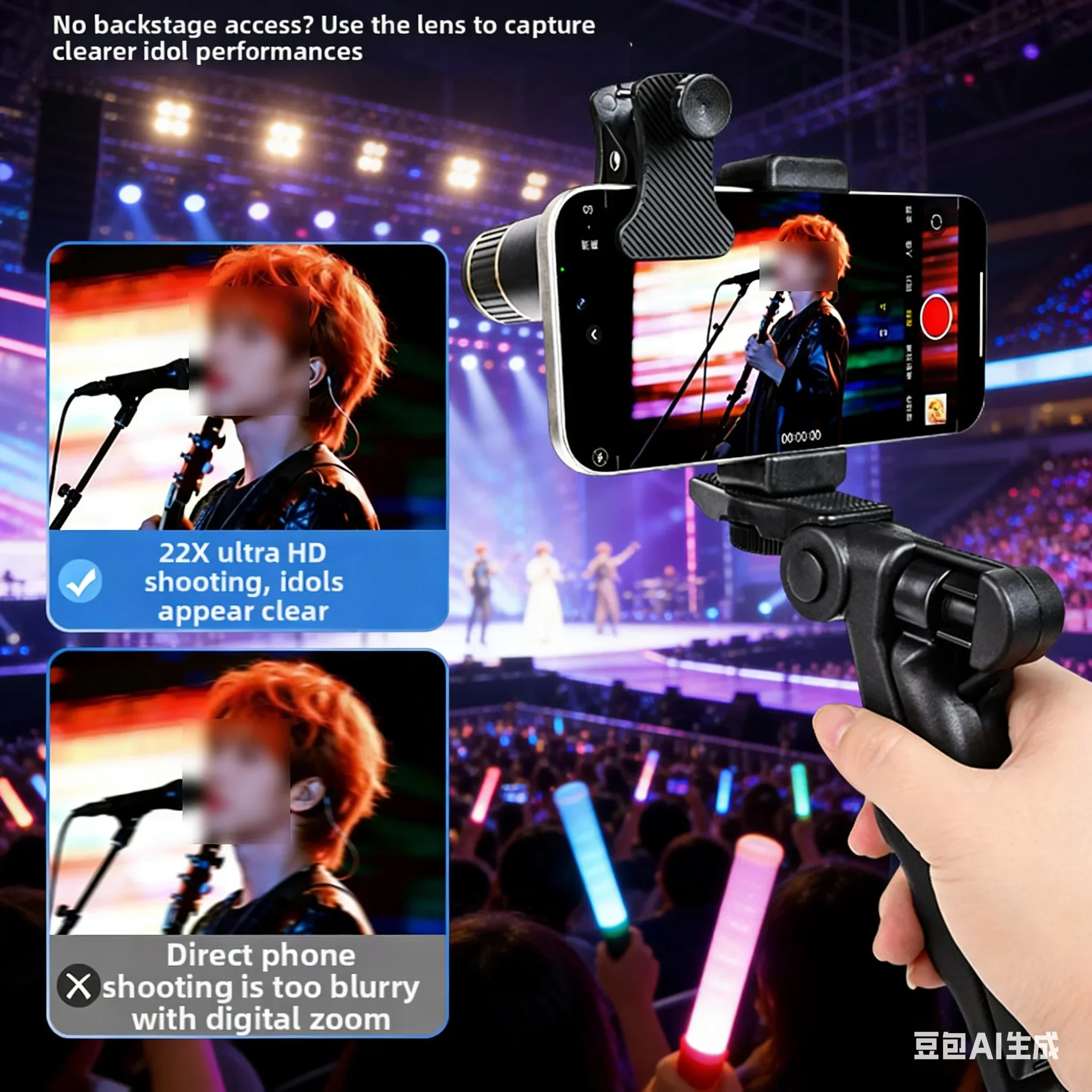 

For Iphone17 Pro Max Telephoto Lens High-Definition 22x Mobile Phone Lens Attachment Capture Details Photography Accessories