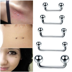 1PC Titanium Internally Thread Surfacel Barbells with Balls Microdermal Piercing Intimate Sexy Chest Body Jewelry 16G 14G