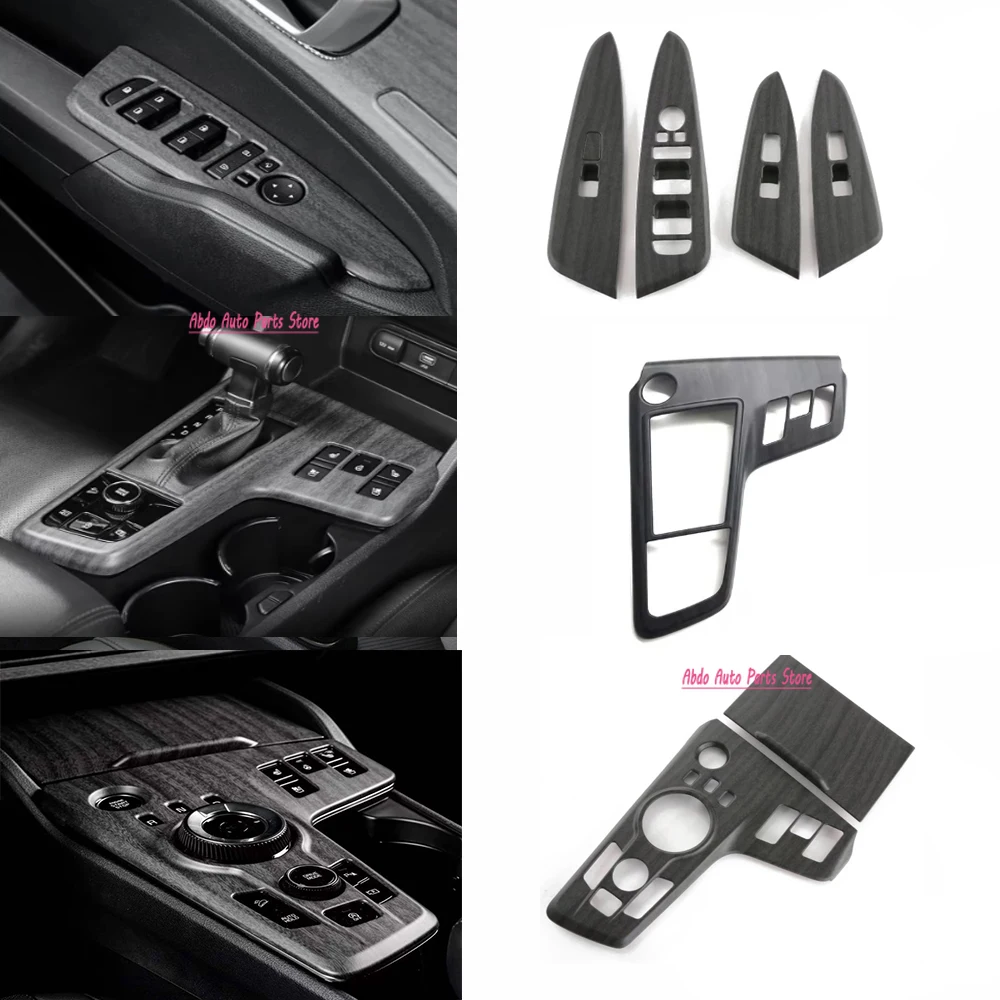Abdo For Kia Sportage NQ5 2022 2023 ABS Peach Wood Center Console Hybrid GAS Gear Shift Panel Cover Window Lift Switch Cover Tr