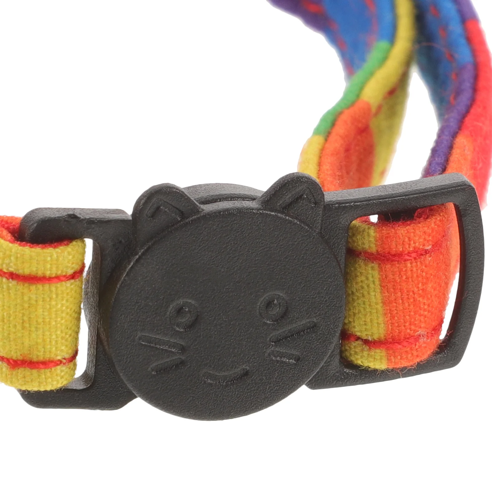 

Lovely Adjustable Rainbow Cat Collar with Bow Tie Stylish Pet Neck Accessory for Dogs Kitten Party Outdoor Decorative Use