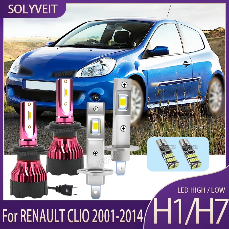 

LED H1 High H7 lOW Beam Light Bulb Energy Saving Shockproof FOR RENAULT CLIO 2001 2002 2003 2004 2005 2006 2007 2008 2009-2014