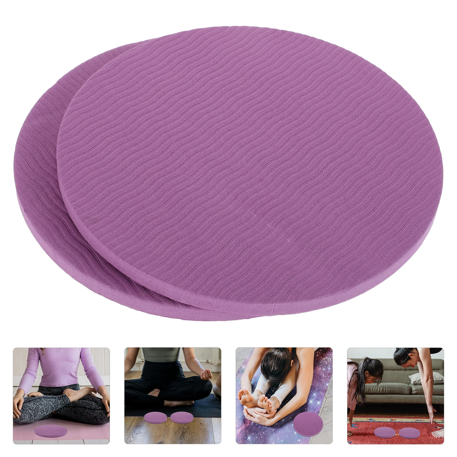 

2pcs Non-Slip Yoga Knee Pads For Home Convenient Yoga Pilates Comfortable Thick Kneeling Mat For Exercise With Convenient Design