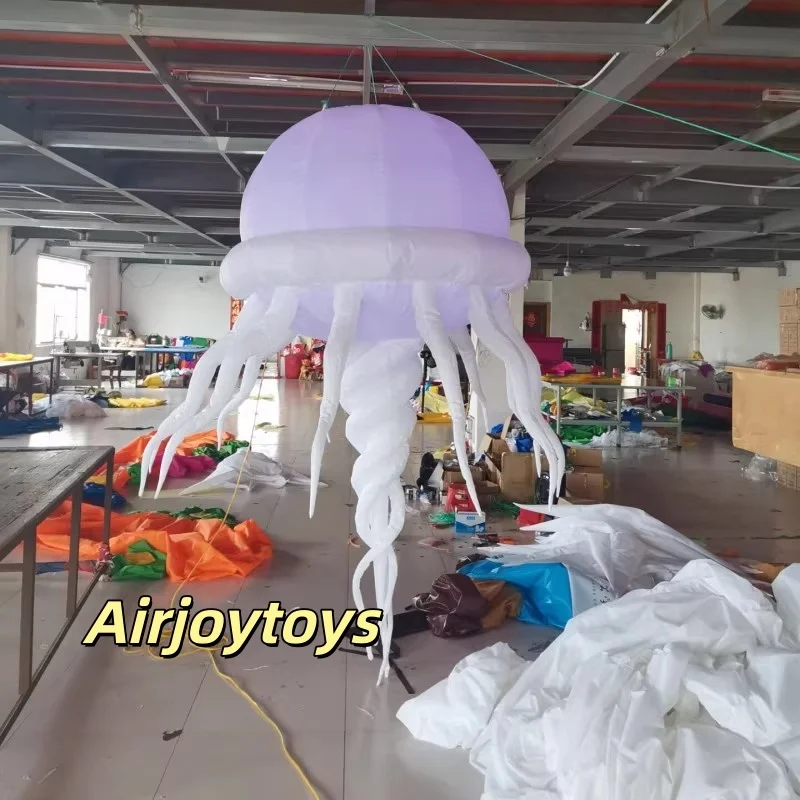 แมงกะพรุนเป่าลมเรืองแสงหลากสีสัน ไฟ LED ตกแต่งบาร์รูปดาว ของตกแต่งเวที โมเดลลม โคมไฟระย้า รับสั่งทำ