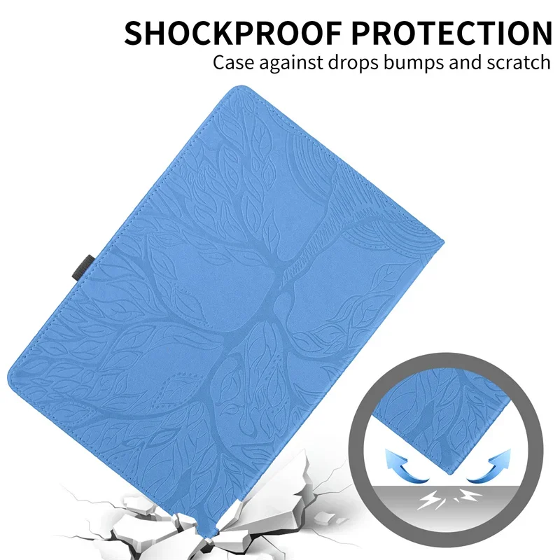 حافظة جلدية PU مقاومة للصدمات تدور 360 درجة لهاتف Honor Pad 9 V9 X9a X8a X9 11.5 بوصة مع غطاء حامل بمسند