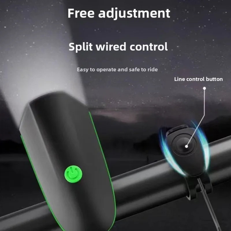 Bike Front Light + Horn, High Brightness, Perfect for Mountain Bikes, Kids Cycling & Night Riding Equipment