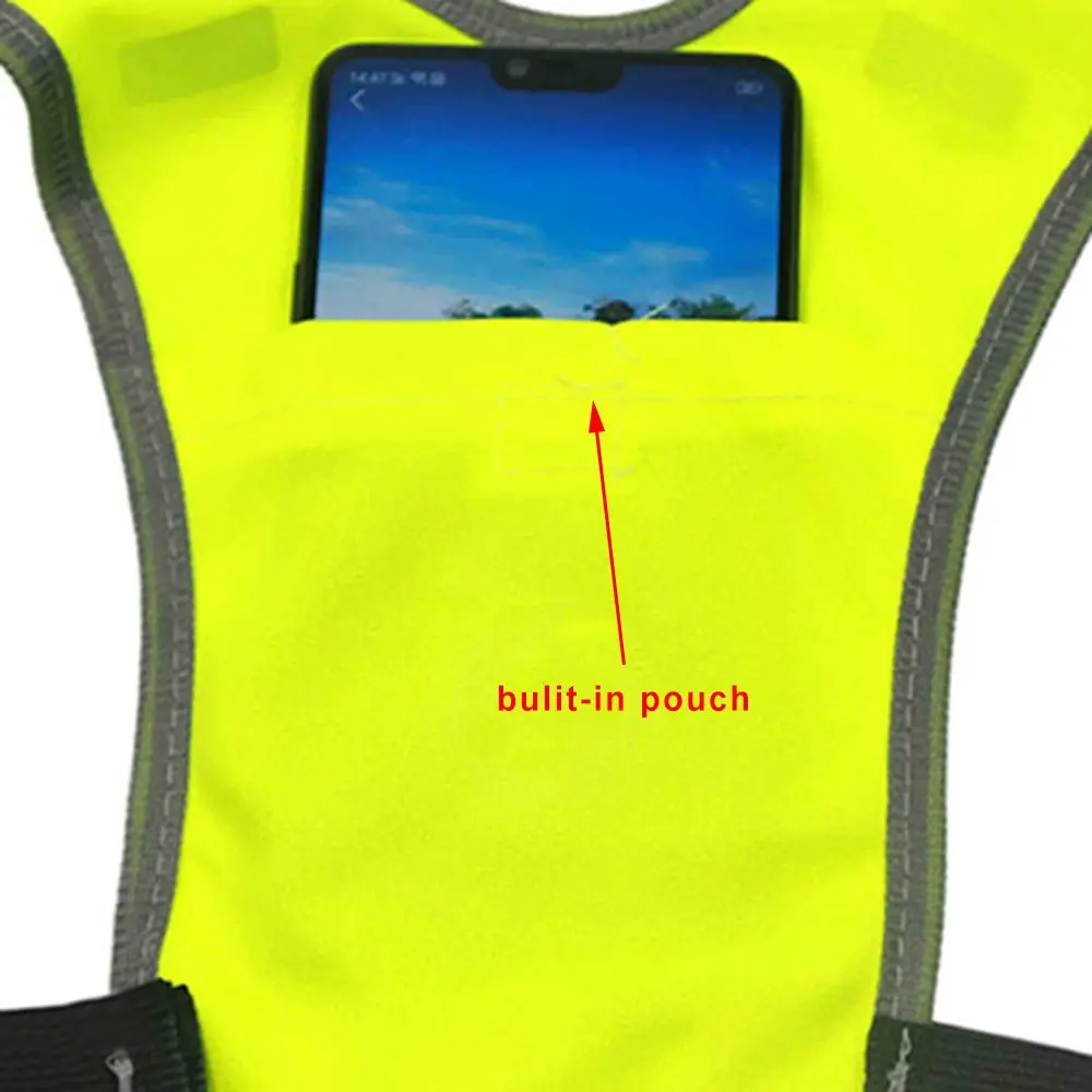 Outdoor Reflective Sports Night Running Bicycle Harness Jogging Vest Protective Vest