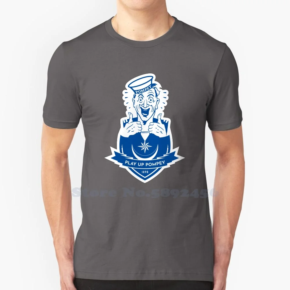 Play Up Pompey - Portsmouth Fc Supporter With Border ( Professionally Redrawn ) T-Shirt Men And Women