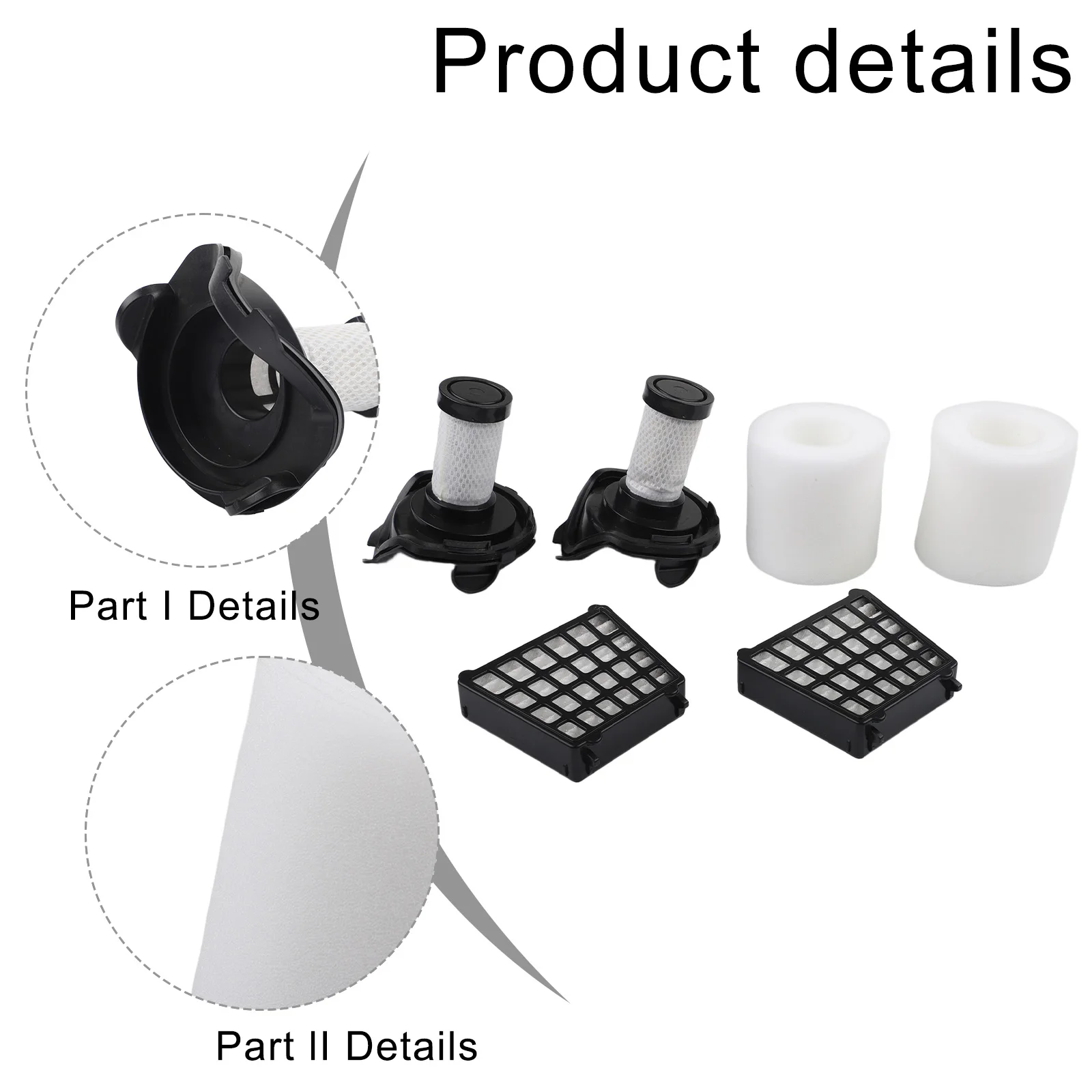 Enhanced Filtration Performance Filters for Shark for flex for DuoClean Corded Light Vacuum Cleaner Indoor Enhanced