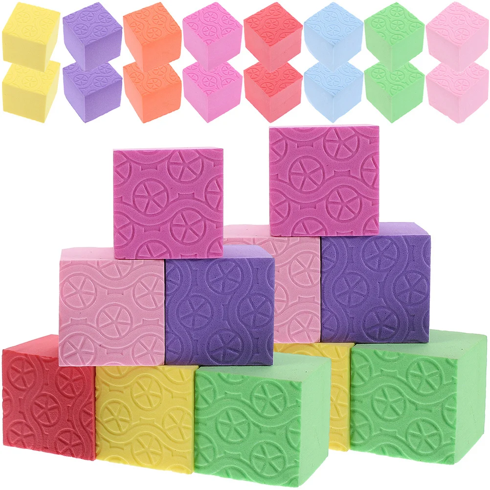 

50 Pcs Cube Teaching Aids Building Blocks Foam Kids Educational Toy Three-dimensional Colorful Plaything Small Child