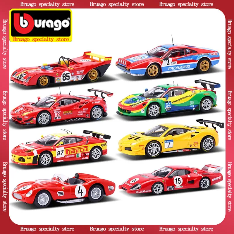 

Bruago 1:43 Rally Simulation Alloy Car Model Static Home Decoration Racing Collector'S Edition Male Power Control Car Toy Gift