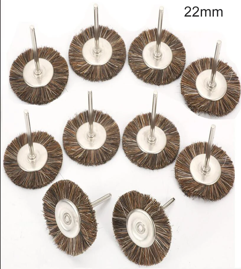 10pcs Polishing Wheels Wool/Cotton/Cloth Buffing Pad Jewelry Abrasive Brush Dental Lab Hp Brush 2.35mm Shank Rotary Tools