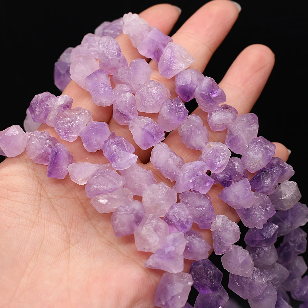 Natural Stones Amethyst Unshaped Crushed Stone Beaded For Jewelry Making DIY Necklace Bracelet Accessories Charm Gift Party 36CM