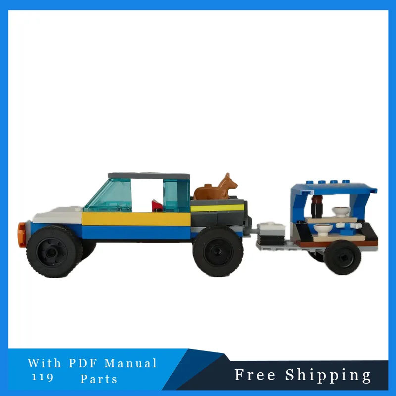 

119 шт., мобильная еда для собак, коллекция, декоративные кирпичи, строительный блок, модель, креативная игрушка-дисплей для взрослых и детей, подарок на день рождения, Рождество