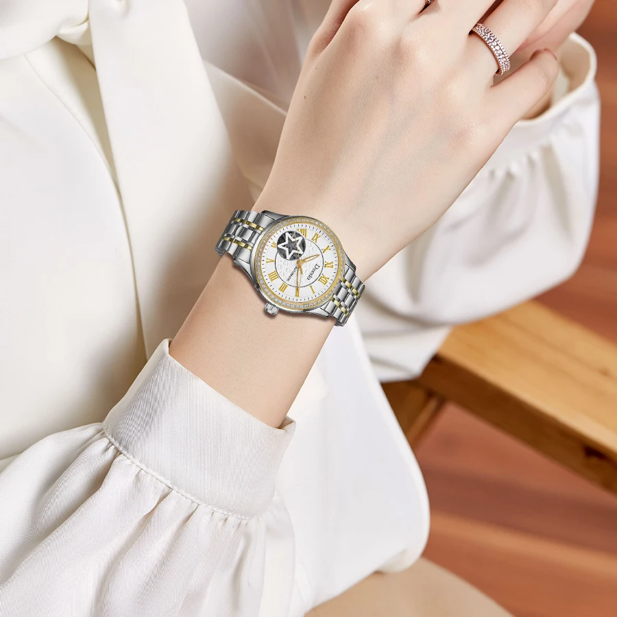 Deesio N95 Automatic Movement Mechanical Watch Women Luxury Top Band Waterproof High Quality Wristwatches Ladies Timepiece Gifts