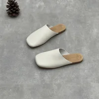 GKTINOO 2026 New Handmade Genuine Leather Women's Shoes Soft Soled Casual Round Toe Slip-on Flat Slippers - Image 2