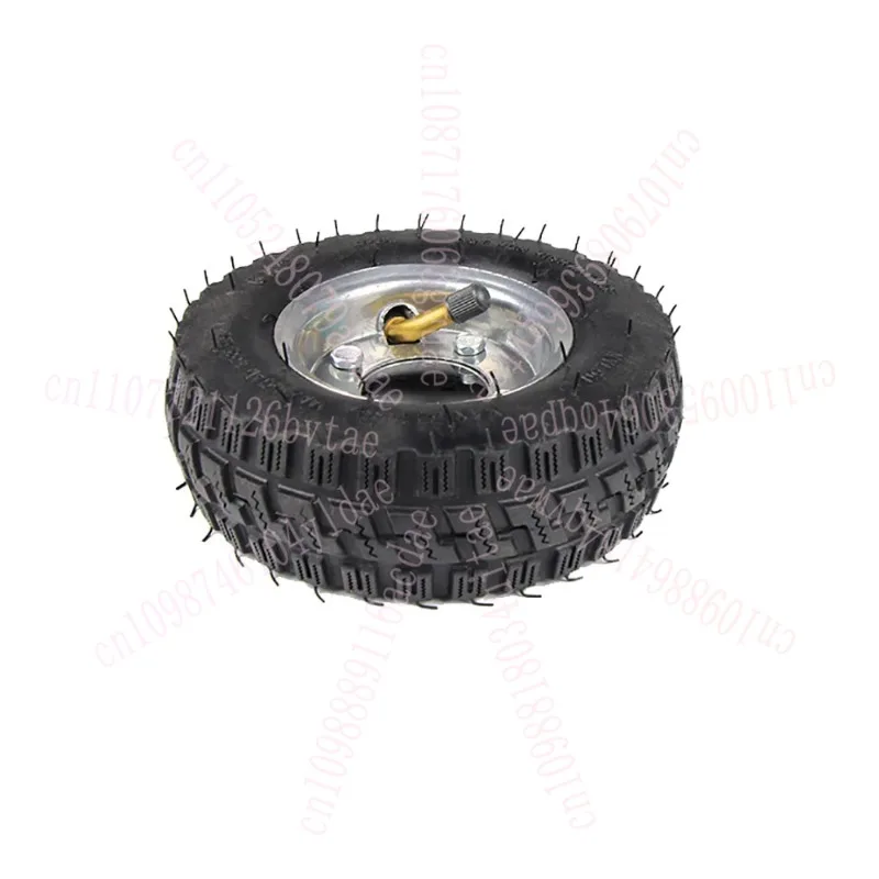 عجلة قيادة روبوتية مقاس 6 بوصات - إطار مطاطي هوائي مع مداس مضاد للانزلاق وحافة فولاذية (خيارات تجويف 6 مم/8 مم)