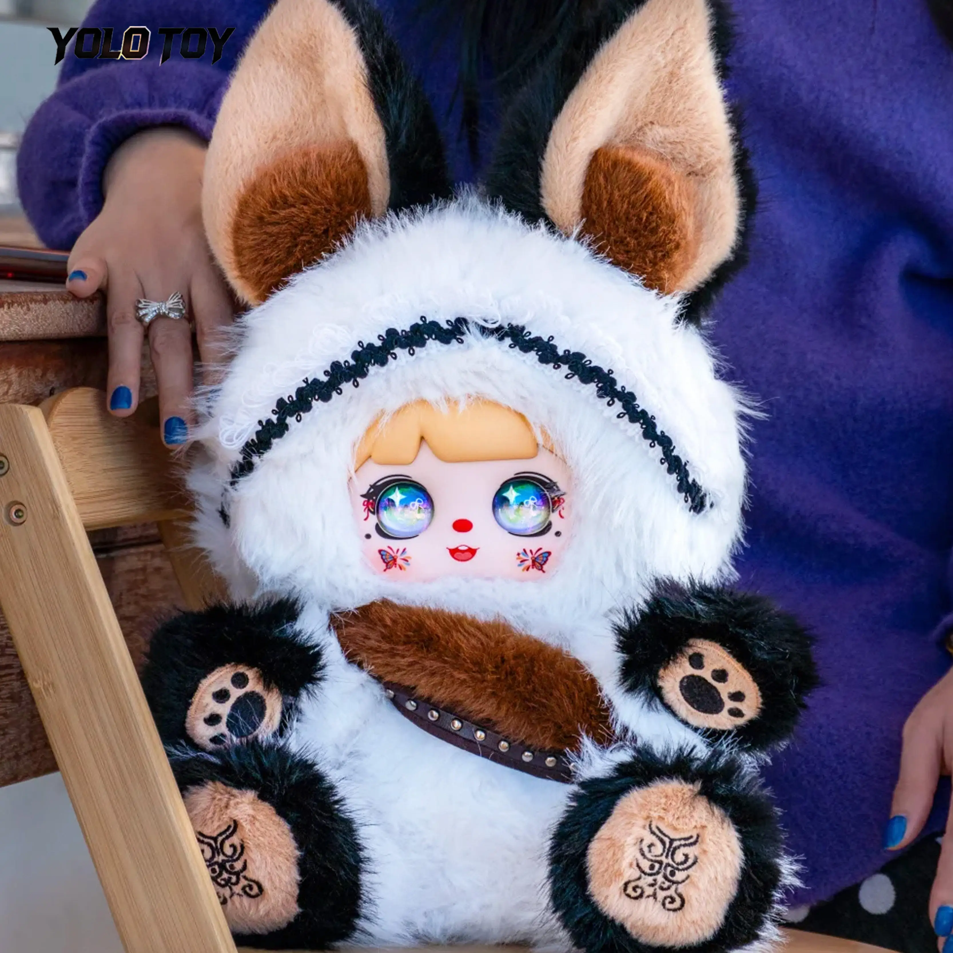 

Yolo Toy Authentic Mocici Adventure Prologue 600% Plush Blind Box Doll Cute Lace Figure Desktop Ornament Girls Birthday Gift